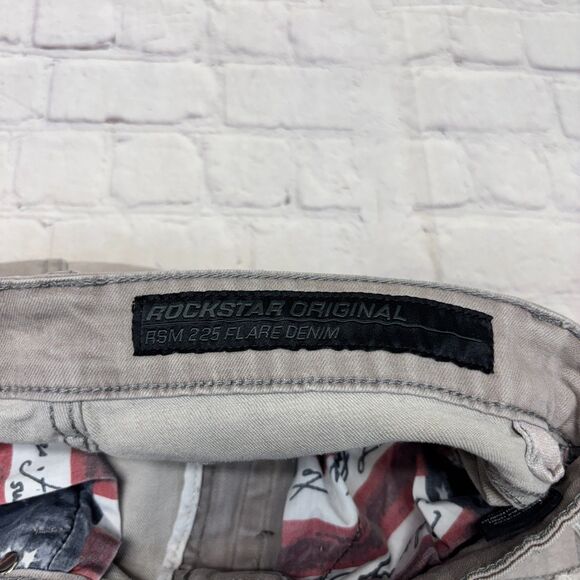Rockstar Original Men Stacked RSM 225 Flare Denim Jeans Size 30 Hallie C053 -24 - Picture 9 of 16